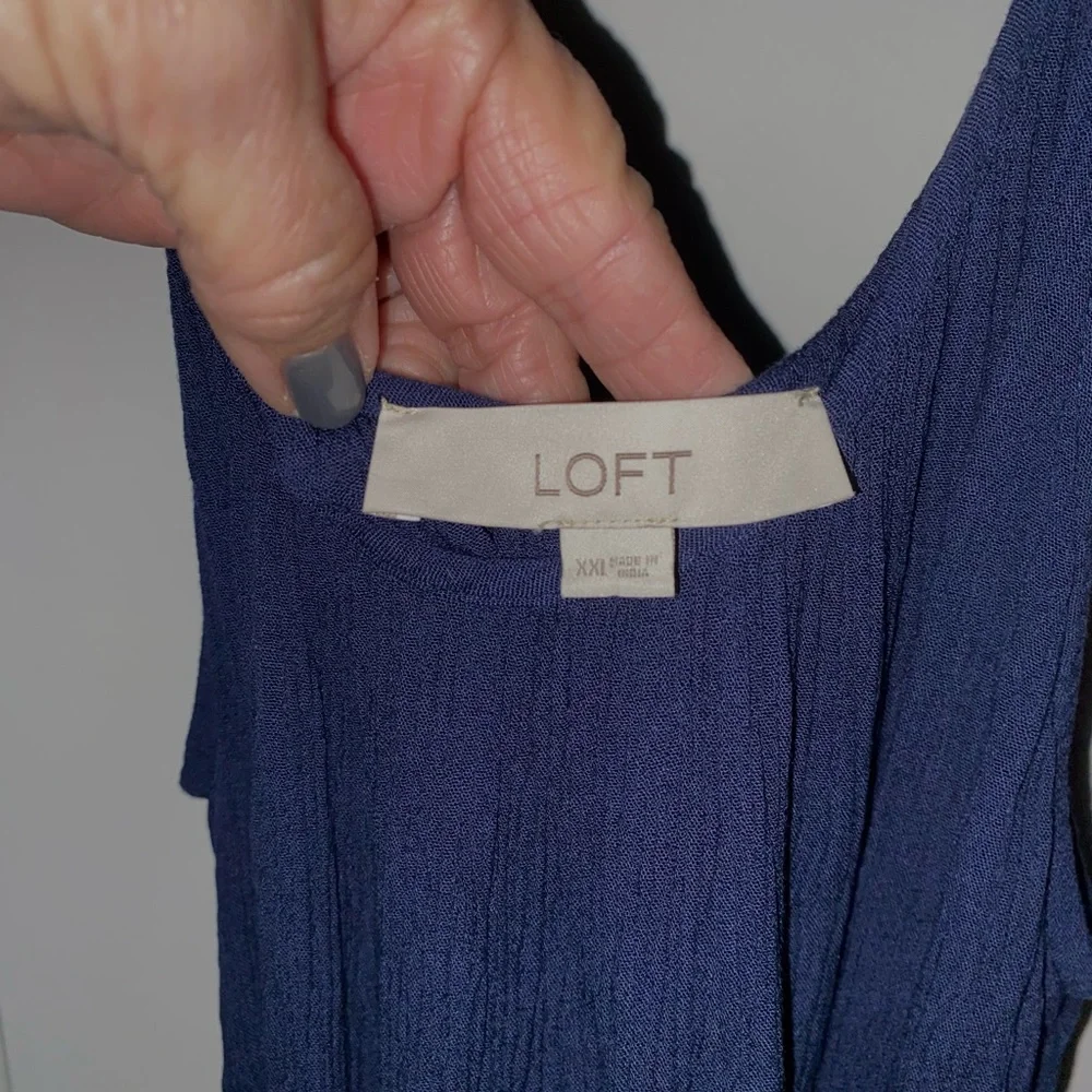 Loft Navy Maxi Dress xxl - Picture 4 of 5